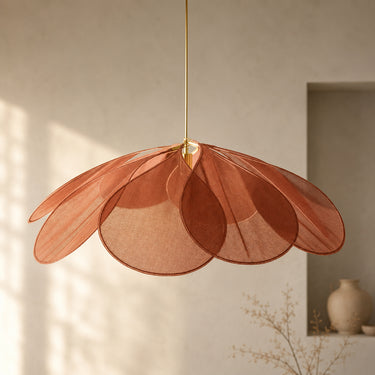 Floral Pattern Fabric and Metal Pendant Light - product image 12-Stacehill