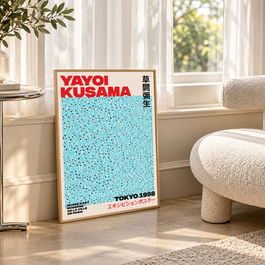 Japanese-Inspired Polka Dot Canvas Wall Art - product image 3-Stacehill