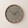 Modern Round Wooden Wall Clock with Quiet Quartz Movement - product image 7-Stacehill