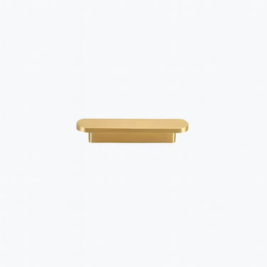 Modern Solid Brass Straight Bar Cabinet Handle with Circular Ends - product image 7-Stacehill