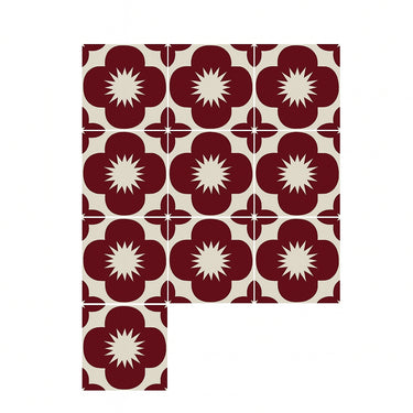Virelle Retro Floral PVC Peel and Stick Backsplash Tiles - product image 12