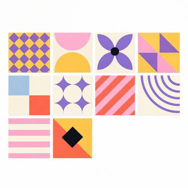 Virelle Retro Geometric PVC Peel and Stick Backsplash Tiles - product image 5-Stacehill