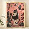 Fernlea Whimsical Cat Canvas Wall Art - product image 1