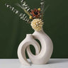 Frosted Ceramic Small Mouth Vase - product image 1