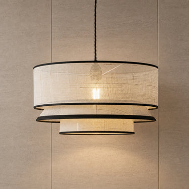 Japandi Woven Textile Halo Chandelier - product image 2