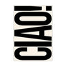Minimalist Ciao Canvas Wall Art - product image 1