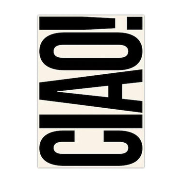 Minimalist Ciao Canvas Wall Art - product image 1