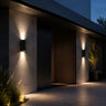 Modern Black Up Down Outdoor Wall Light - product image 3