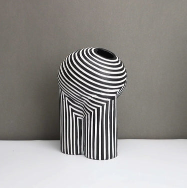 Noir Stripe Decorative Vase - product image 1