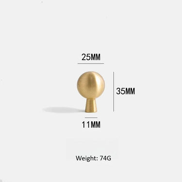 Norell Beaded Brass Cabinet Handle - product image 1