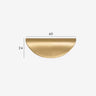Rural Brass Edge Cabinet Handle - product image 2
