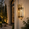 Vintage Copper Glass Outdoor Wall Sconce - product image 3