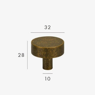 Vintage Ice Flower Brass Cabinet Knobs - product image 3