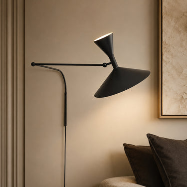 Adjustable Swing-Arm Metal Wall Lamp with Up-Down Light - product image 2-Stacehill