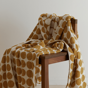 Geometric Dot 100% Organic Cotton Bathrobe with Jacquard Weave - product image 4-Stacehill