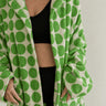 Geometric Dot 100% Organic Cotton Bathrobe with Jacquard Weave - product image 7-Stacehill