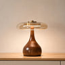 Japanese-Inspired Bamboo and Wood Table Lamp with Stained Glass Shade - product image 11-Stacehill