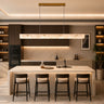 Linear Marble Pendant Light with Gold Stainless Steel Accents - product image 1-Stacehill