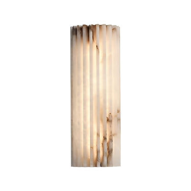 Marble and Copper Cylinder Wall Lamp with Warm LED Light - product image 3-Stacehill