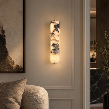 Marble and Iron Vertical Wall Lamp with Up-Down Light - product image 3-Stacehill