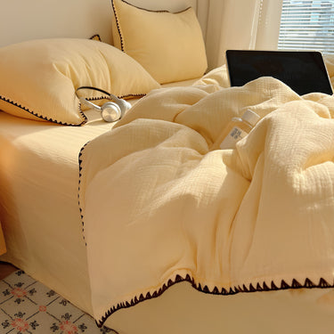 Modern 100% Cotton Bedding Set with Duvet Cover, Bed Sheet and Pillowcases - product image 1-Stacehill