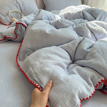 Modern 100% Cotton Bedding Set with Duvet Cover, Bed Sheet and Pillowcases - product image 2-Stacehill