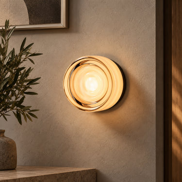 Modern Frosted Glass Wall Light with Warm LED Light - product image 4-Stacehill
