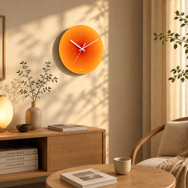 Modern Transparent Glass Wall Clock with Silent Sweep Movement - product image 1-Stacehill