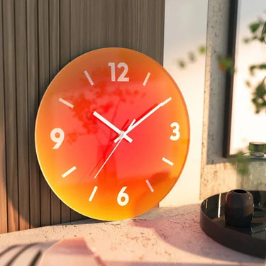 Modern Transparent Glass Wall Clock with Silent Sweep Movement - product image 2-Stacehill