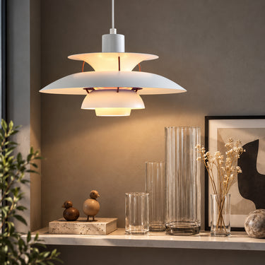 Modern Round Metal Pendant Light - product image 3-Stacehill