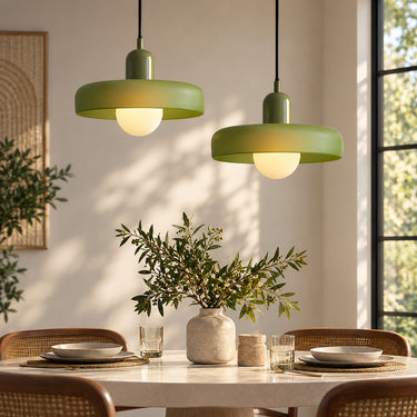 Modern Stained Glass Pendant Light with Adjustable Suspension - product image 3-Stacehill