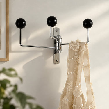 Retro Stainless Steel Rotating Arm Wall Hook Rack - product image 2-Stacehill
