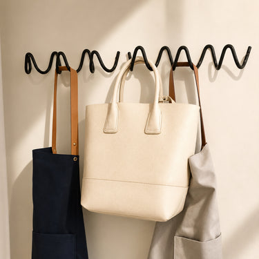 Wrought Iron Wave-Shaped Wall Hook Organizer - product image 3-Stacehill