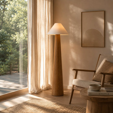 Arlo Wood and Fabric Floor Lamp - product image 4