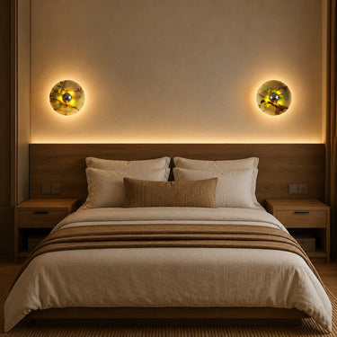 Auralis Marble Frosted Glass Wall Lamp - product image 2