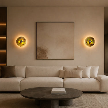 Auralis Marble Frosted Glass Wall Lamp - product image 3
