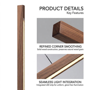 Averra Linear Wood Pendant Light - product image 3