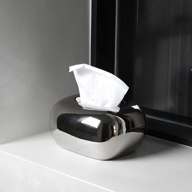 Cerra Round Ceramic Tissue Box - product image 3