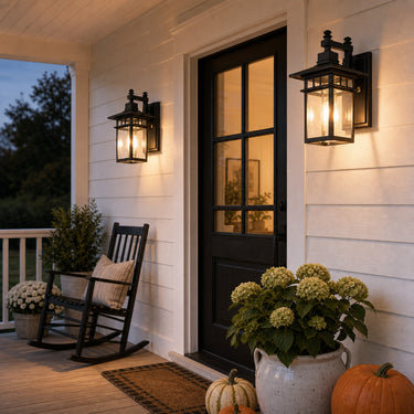 Classical Retro Aluminum Glass Outdoor Wall Sconce - product image 2