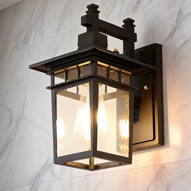 Classical Retro Aluminum Glass Outdoor Wall Sconce - product image 3