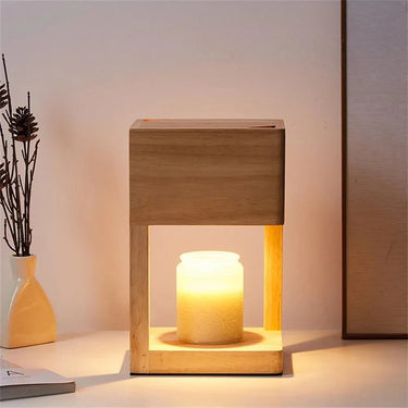 Eldin Wooden Candle Warmer Lamp - product image 3