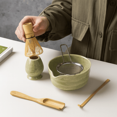 Kori Ceramic Bamboo Matcha Tea Set - product image 2