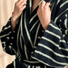 Marlow Organic Cotton Stripe Bathrobe - product image 1