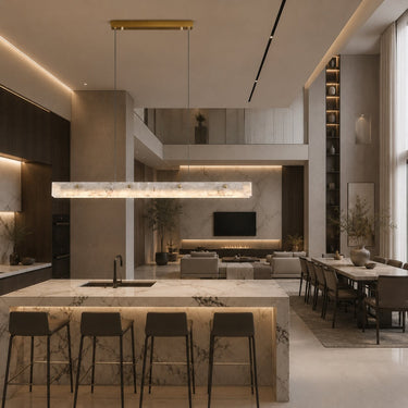 Marvelle Marble Linear LED Pendant Light - product image 3