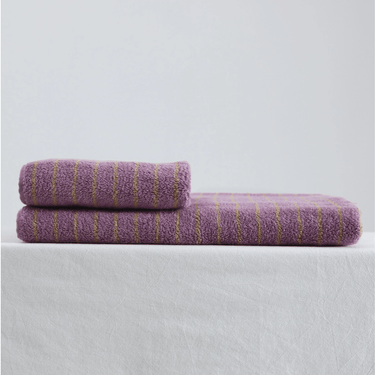 Mila Lavender Stripe Cotton Towel - product image 2