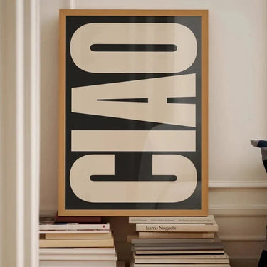 Minimalist Ciao Canvas Wall Art - product image 2