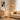 Modern Adjustable Arc Floor Lamp with Walnut Finish Amber Shade for Living Room - product image 1