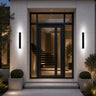 Modern Black Linear Outdoor LED Wall Light - product image 14