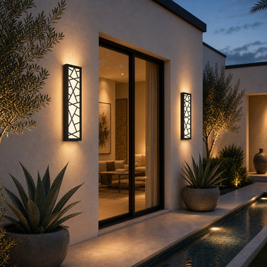 Modern Matte Black IP65 Outdoor LED Wall Light - product image 4