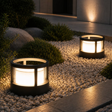 Modern Round Aluminum Outdoor Bollard Light with IP65 Waterproof LED - product image 3